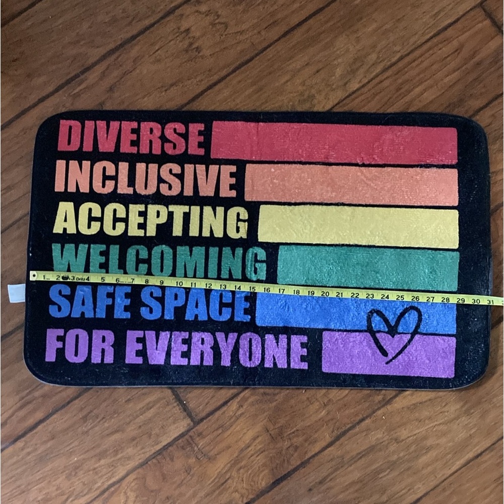 Colorful Inclusive Welcome Door Mat - Picture 3 of 7